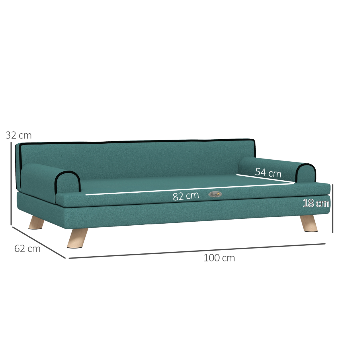 PawHut Premium Dog Sofa - Cozy & Water-Resistant for Medium to Large Dogs