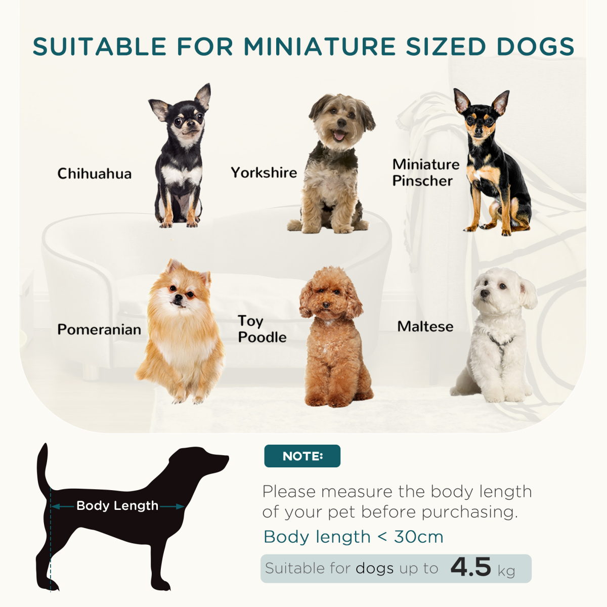 Stylish Pet Sofa & Lounge Bed with Storage Pocket - Ultimate Comfort for Pups!