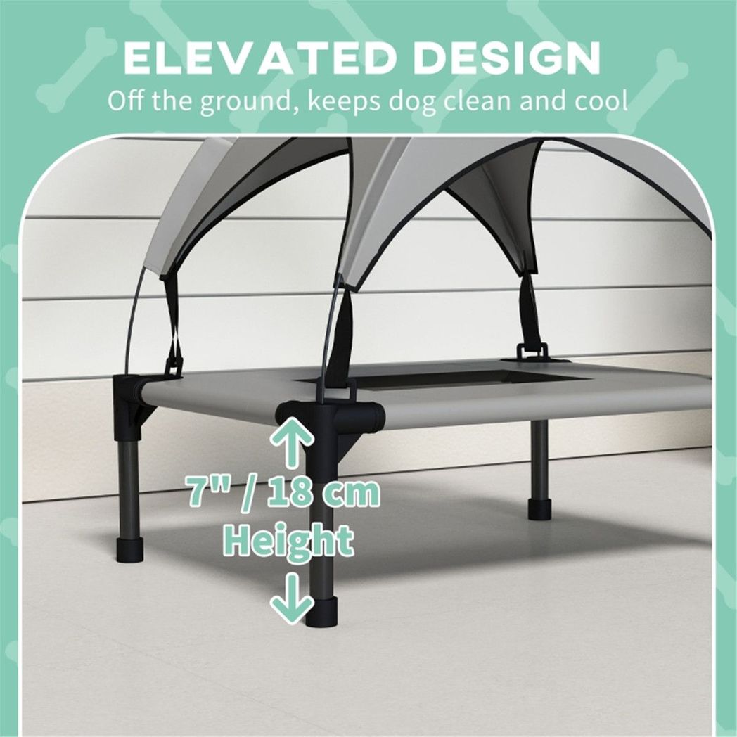 Ultimate Elevated Pet Bed: Waterproof Canopy & Travel-Friendly Design!