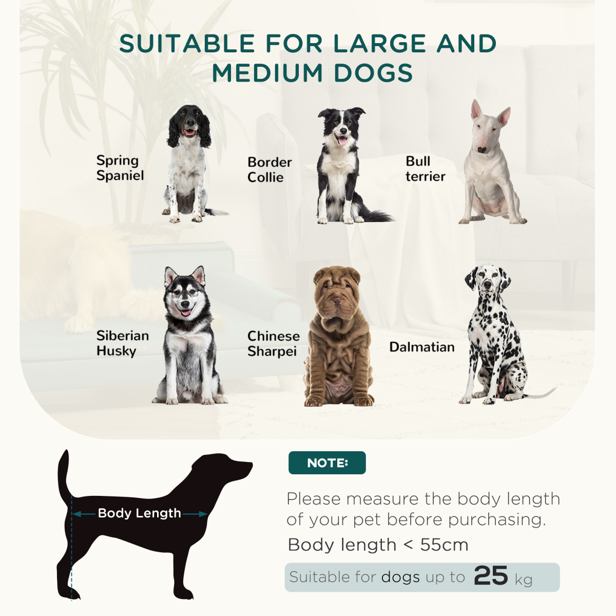 PawHut Premium Dog Sofa - Cozy & Water-Resistant for Medium to Large Dogs