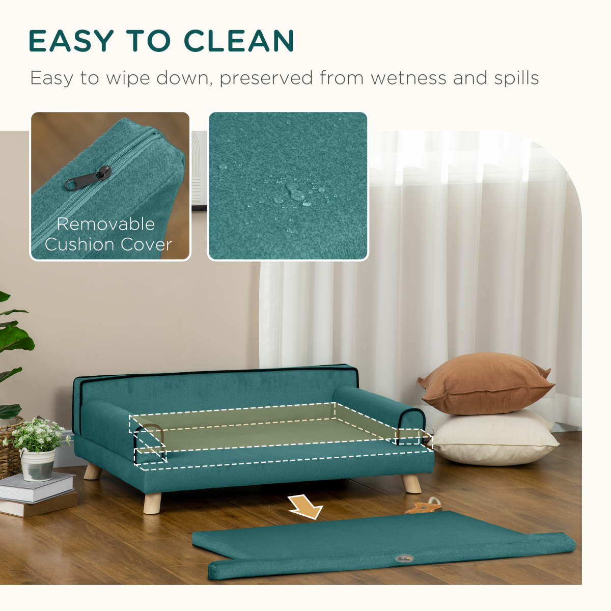 PawHut Premium Dog Sofa - Cozy & Water-Resistant for Medium to Large Dogs