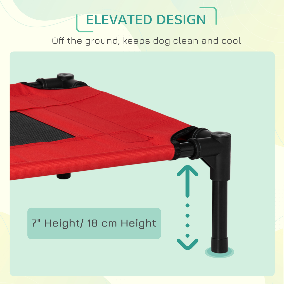 Elevated Portable Pet Bed – Cool Cot Hammock for Dogs & Cats, Travel-Friendly!