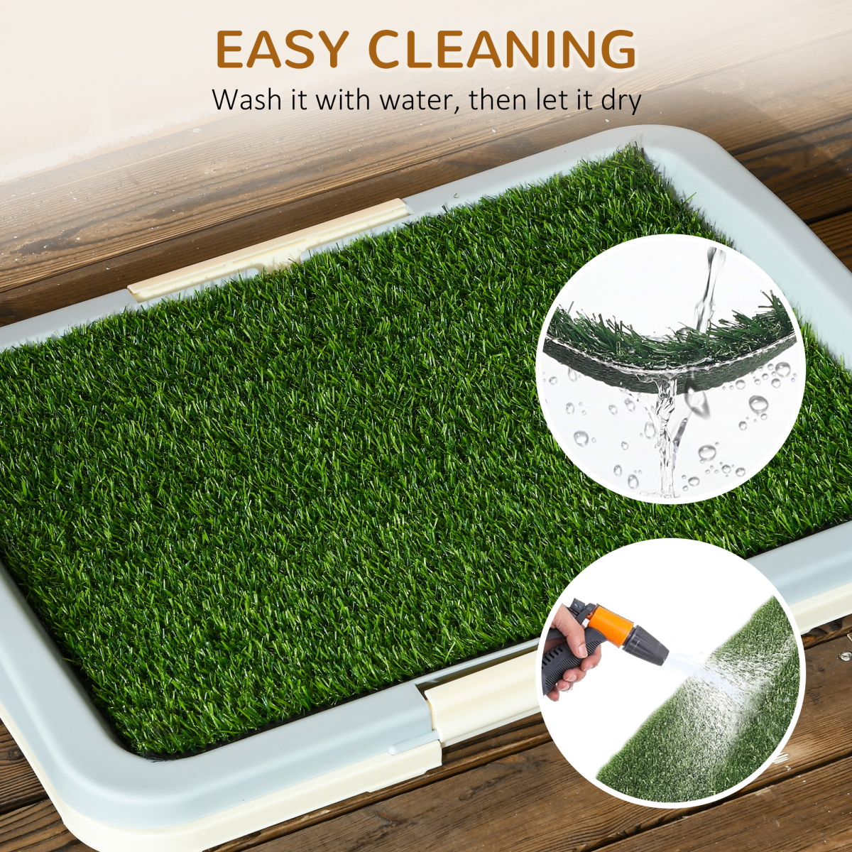 PawHut Indoor Dog Toilet - Easy Clean 3-Layer System with Realistic Grass
