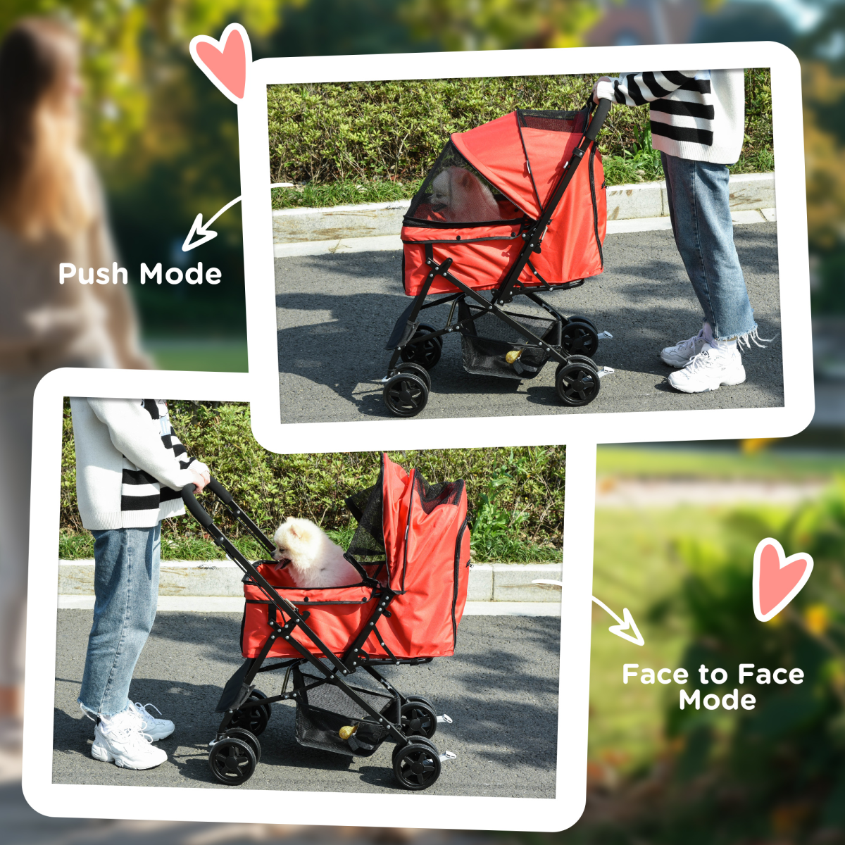 Ultimate Pet Stroller: Foldable Travel Carriage for Dogs & Cats with Versatile Features