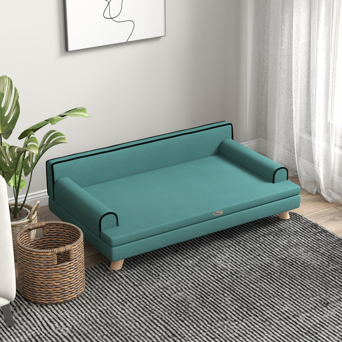 PawHut Premium Dog Sofa - Cozy & Water-Resistant for Medium to Large Dogs