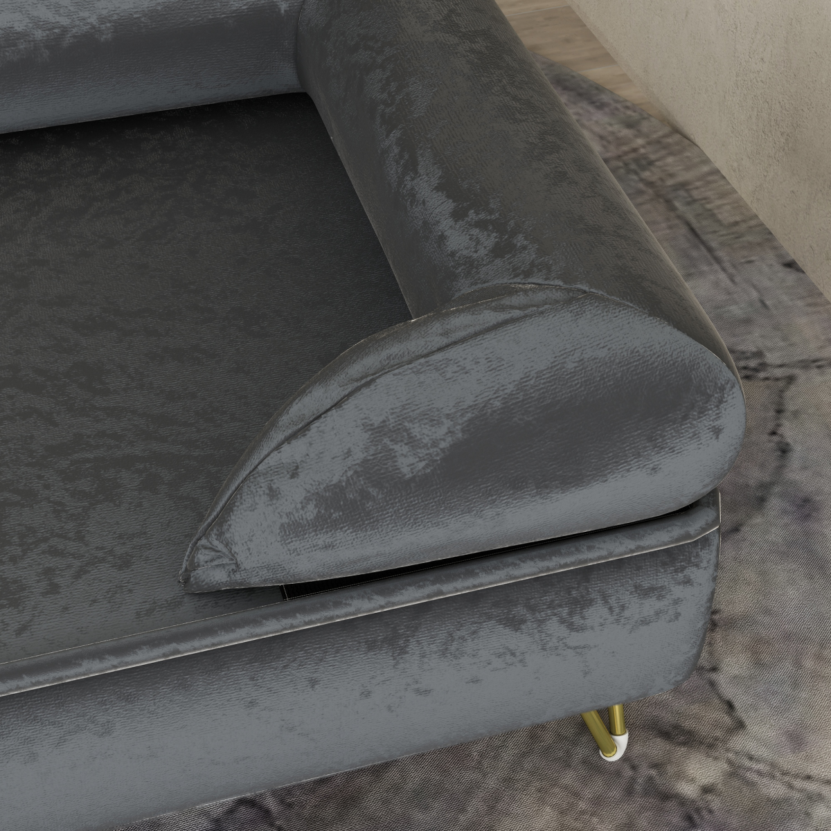 PawHut Deluxe Dog Sofa with Washable Cover & Removable Cushion - Grey