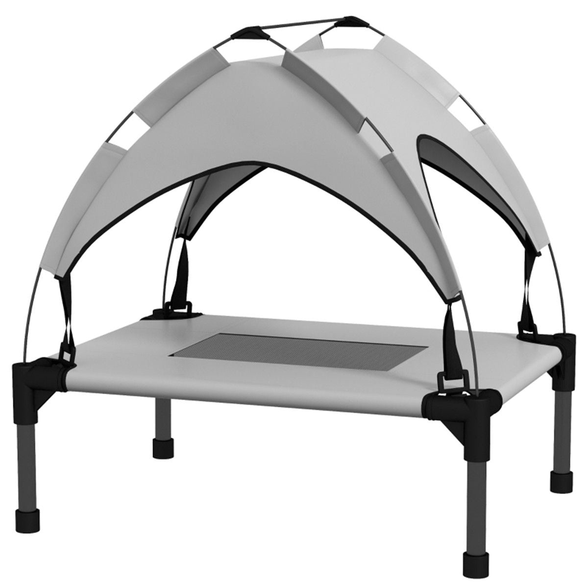 Ultimate Elevated Pet Bed: Waterproof Canopy & Travel-Friendly Design!