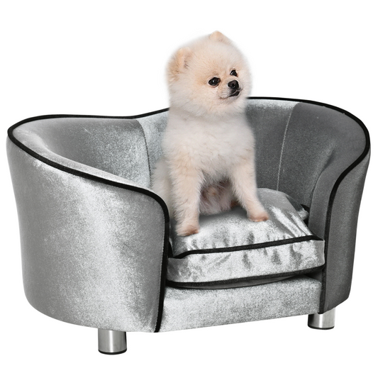 Stylish Pet Sofa & Lounge Bed with Storage Pocket - Ultimate Comfort for Pups!
