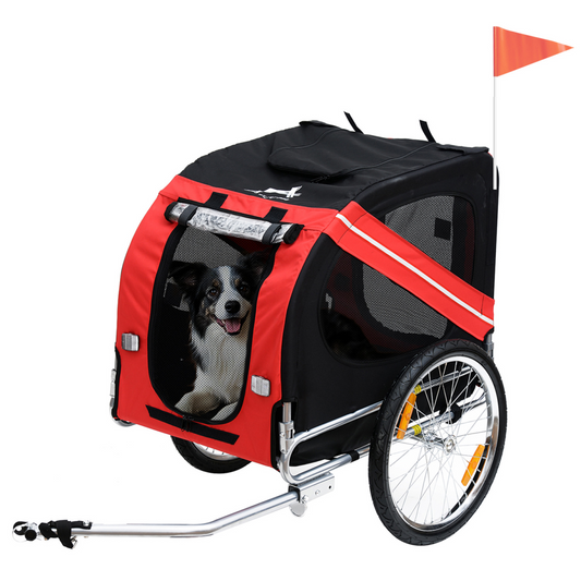 Adventure Pet Bicycle Trailer - Water-Resistant Dog & Cat Carrier on Wheels