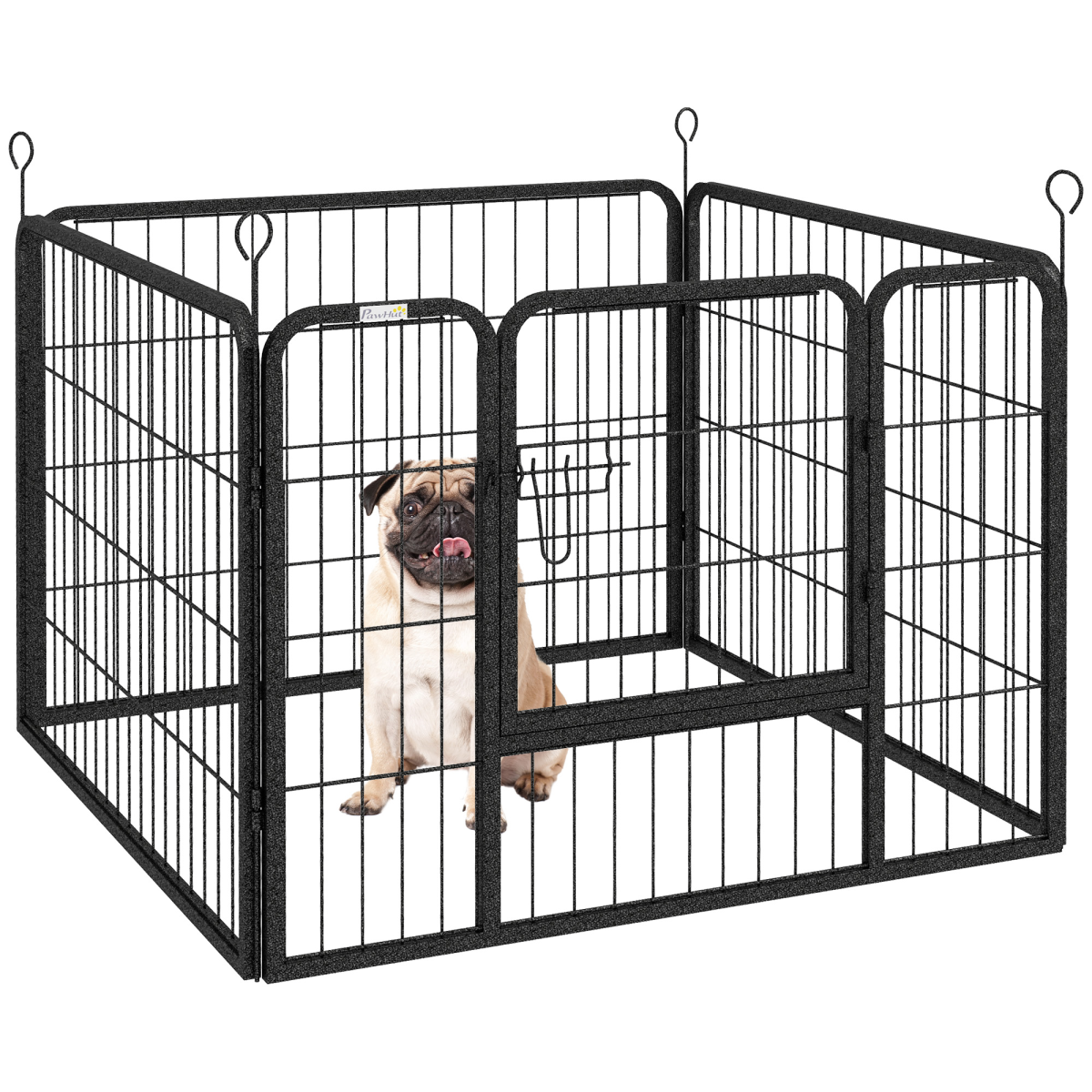 Ultimate Metal Pet Playpen: Secure Indoor/Outdoor Kennel with Lockable Door