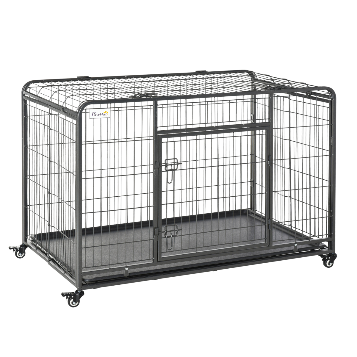 Extra Large Metal Dog Cage with Locking Door & Wheels – Ultimate Pet Safety!