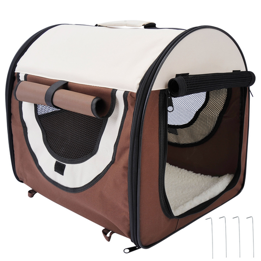 Ultimate Soft-Sided Pet Carrier: Stylish Travel Crate for Dogs & Cats