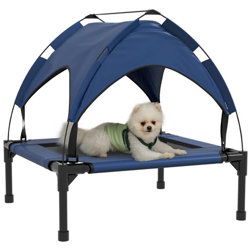Ultimate Elevated Pet Bed with Canopy - Cool, Comfortable & Portable