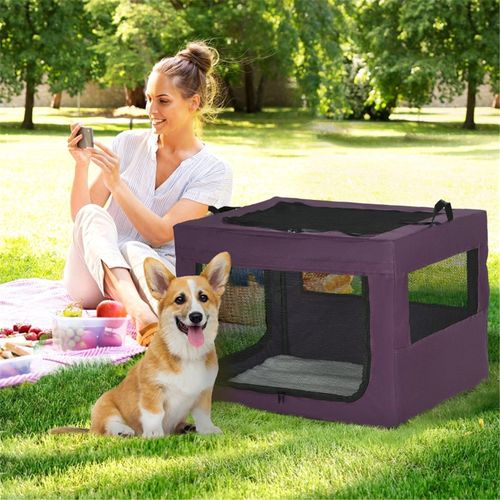 Compact Comfort Pet Carrier: Space-Saving, Stylish & Ventilated Travel Bag