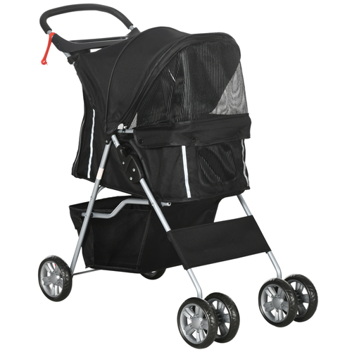 Deluxe Foldable Pet Stroller: Stylish & Practical Travel for Dogs and Cats