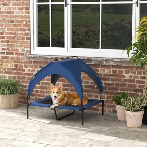 Ultimate Elevated Pet Bed with Water-Resistant Canopy - Ideal for Large Dogs!