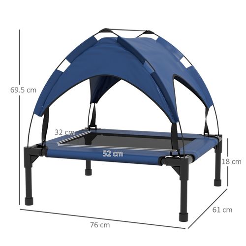 Ultimate Elevated Pet Bed with Canopy - Cool, Comfortable & Portable