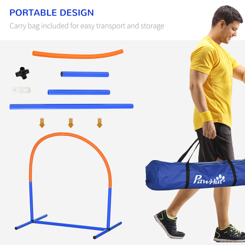PawHut Ultimate Dog Agility Training Set with Carry Bag - Perfect for All Pets!