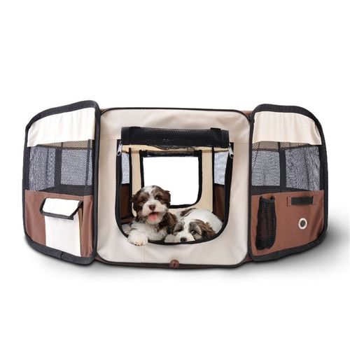 PawHut Portable Pet Playpen: Safe & Stylish Enclosure for Small Animals