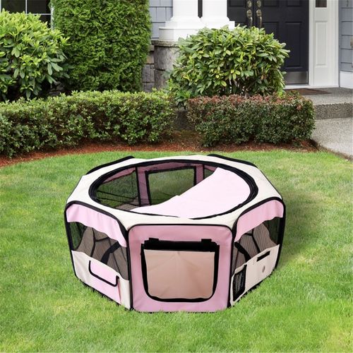 Portable Pet Playpen: Safe & Stylish Enclosure for Small Animals