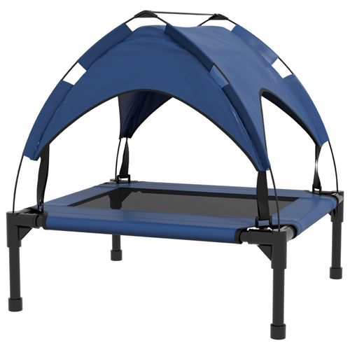 Ultimate Elevated Pet Bed with Canopy - Cool, Comfortable & Portable