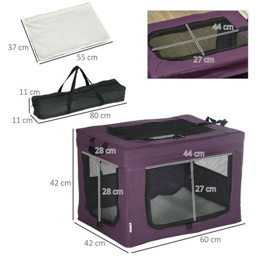 Compact Comfort Pet Carrier: Space-Saving, Stylish & Ventilated Travel Bag