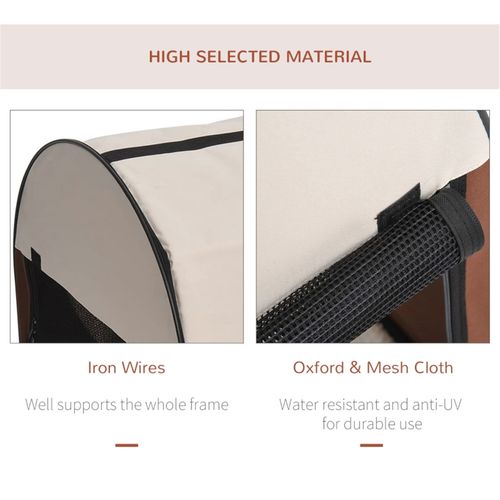 Space-Saving Pet Carrier with Comfort Cushion & Ventilated Design