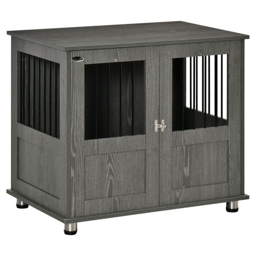 Elegant Grey Dog Crate: Stylish, Safe & Functional Pet Space Solution