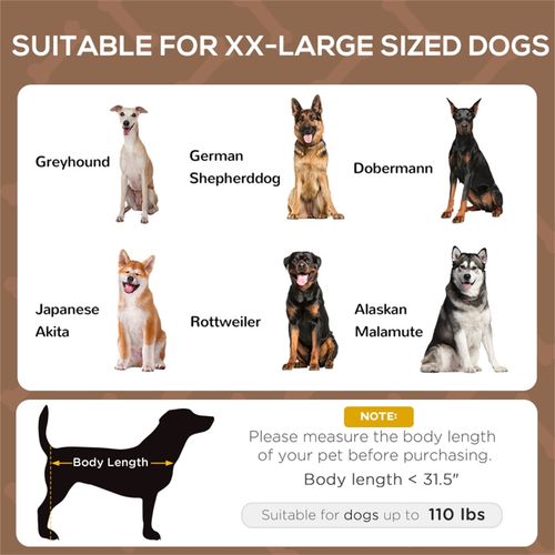 Elevated XXL Dog Bed with Canopy - Durable, Breathable & Portable Comfort