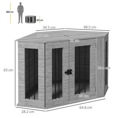 Stylish Dual-Function Dog Crate & Side Table - Perfect for Modern Homes!