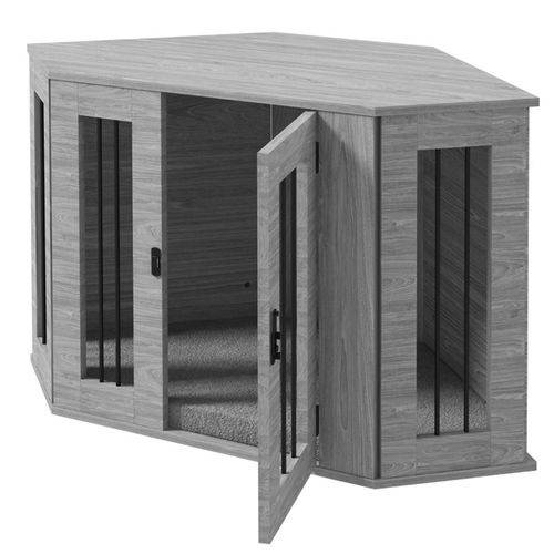 Stylish Dual-Function Dog Crate & Side Table - Perfect for Modern Homes!