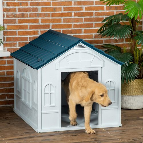 Cozy Cottage Dog Crate - Weatherproof, Easy Clean & Spacious for Large Breeds