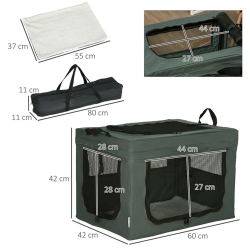 Ultimate Comfort Pet Carrier with Mesh Ventilation & Removable Frame