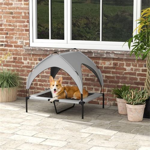 Elevated Pet Bed with Canopy - Comfort, Shade, and Travel-Friendly Design