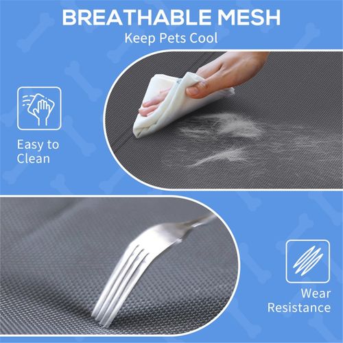 CozyCool Raised Pet Bed with Breathable Mesh and Adjustable Headrest