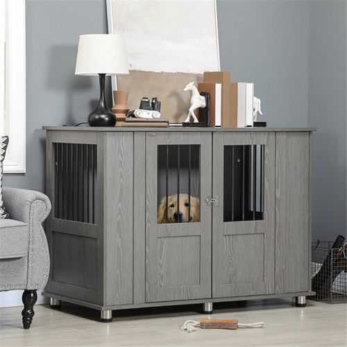 Stylish Extra Large Dog Crate with Display Top & Safety Features