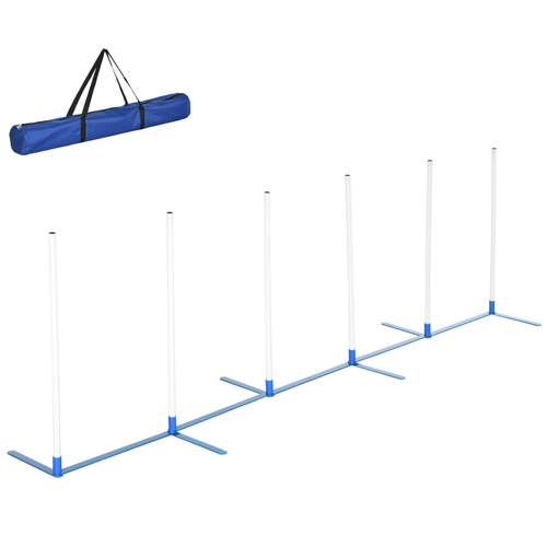 Agility Pro Dog Weave Pole Set - Outdoor Training Kit for Active Pups!