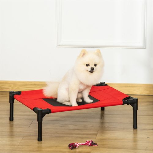 Elevated Portable Pet Bed - Comfort & Style for Your Small Dog!