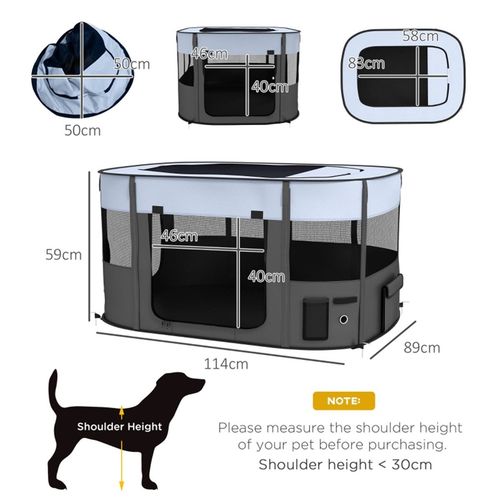 ComfortSafe Pet Playpen - Portable, Ventilated & Easy to Store for Small Animals