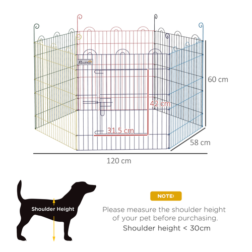 PawHut Versatile Pet Playpen - Secure, Portable, & Stylish for All Small Animals