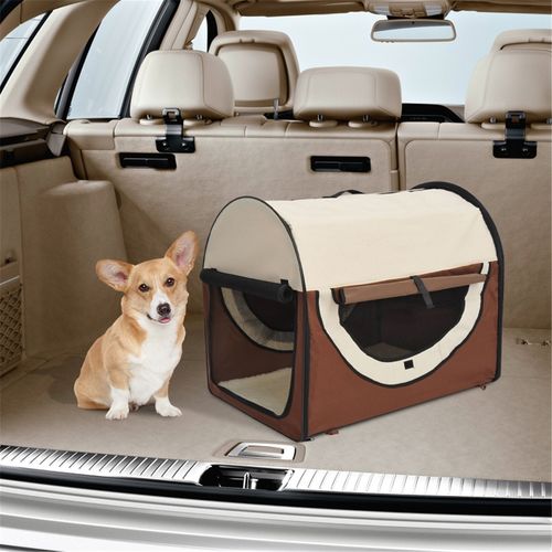 Space-Saving Pet Carrier with Comfort Cushion & Ventilated Design
