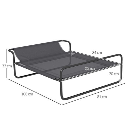 CoolComfort Raised Pet Bed with Adjustable Headrest for Ultimate Relaxation