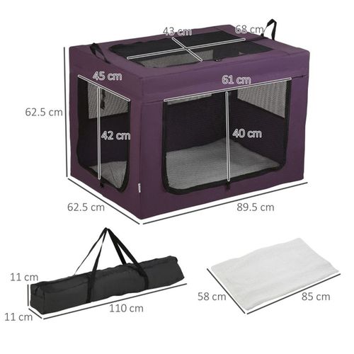 Ultimate Comfort Pet Carrier: Space-Saving, Easy Access & Washable Design