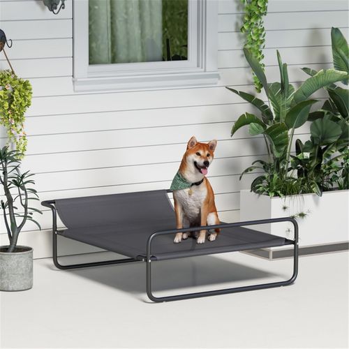 CoolComfort Raised Pet Bed with Adjustable Headrest for Ultimate Relaxation