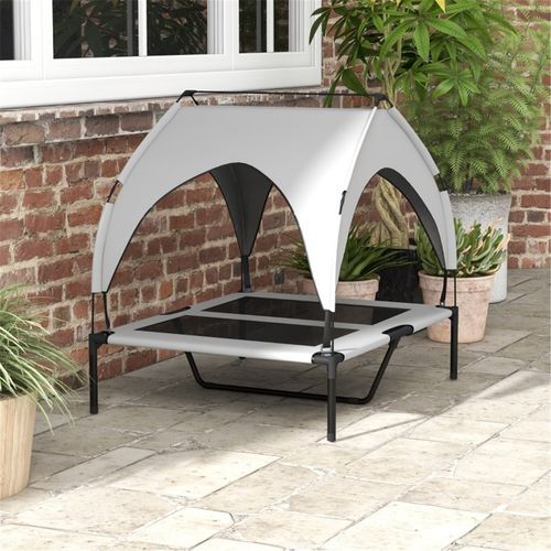 Elevated Pet Bed with Canopy - Comfort, Shade, and Travel-Friendly Design