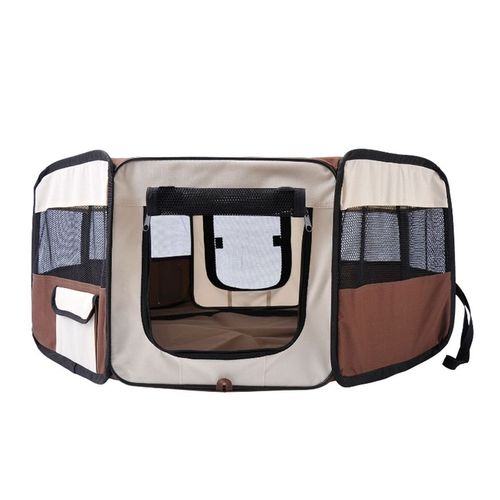 PawHut Portable Pet Playpen: Safe & Stylish Enclosure for Small Animals