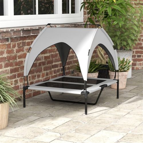 Elevated Pet Bed with Canopy - Comfort, Shade, and Travel-Friendly Design